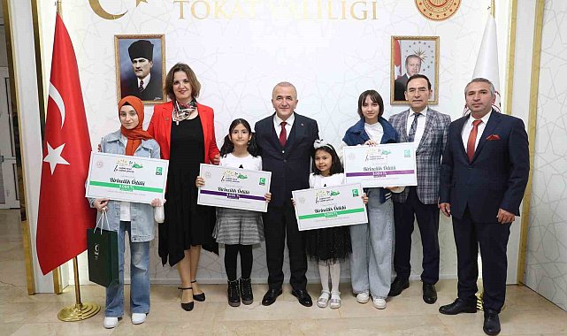 Tokat'ta minik Hatice'nin büyük iyiliği: Gazze'deki çocuklar için ödülünü bağışladı