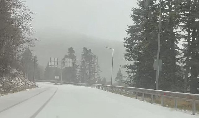 Uludağ'da Mayıs ayında kar sürprizi