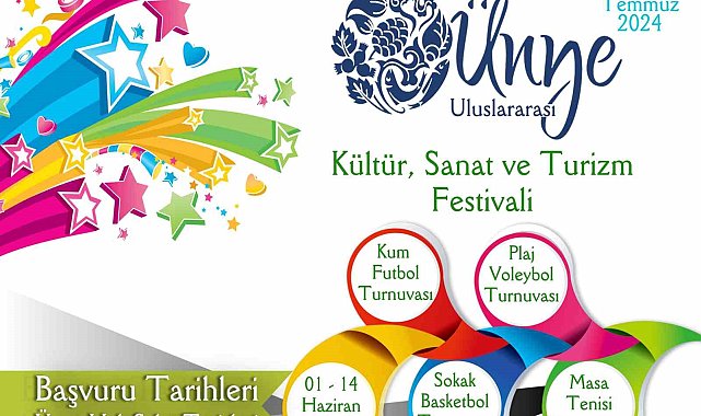 Ünye'de kültür, sanat ve turizm festivalinin 24'üncüsü düzenlenecek
