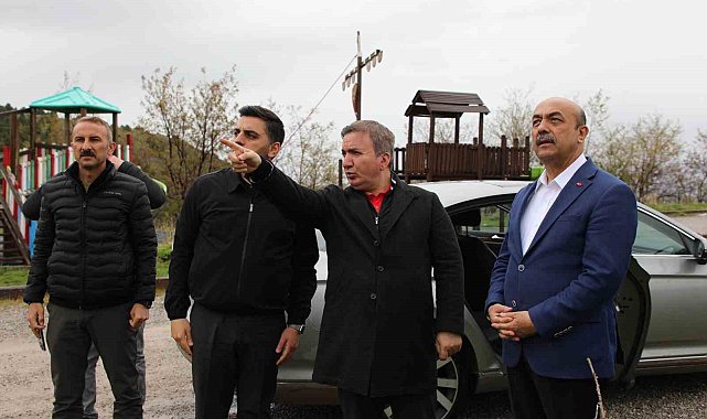 Vali Aydoğdu, Ergan Dağında incelemelerde bulundu
