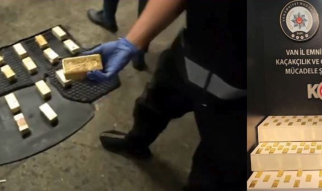 Van'da 94 kilo kaçak altın ele geçirildi