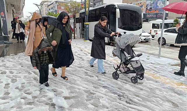 Van'da etkili olan dolu kışı aratmadı