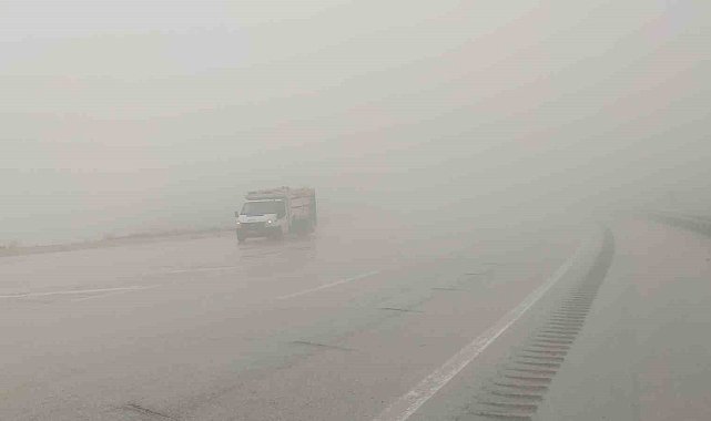 Van'ın Kurubaş Geçidi'nde yoğun sis etkili oldu