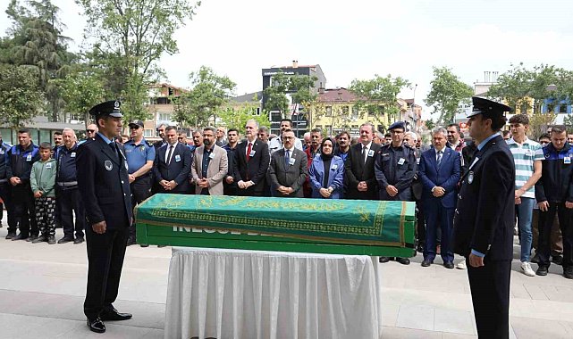 Vefat eden zabıta memuru Mustafa Şengün için tören düzenlendi