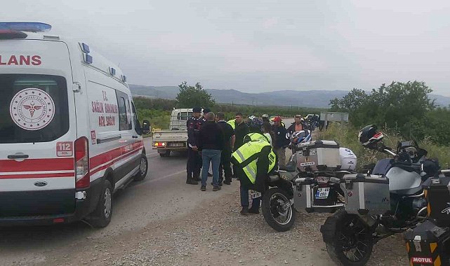 Virajı alamayan motosiklet su kanalına çarptı: 1 ölü, 1 yaralı