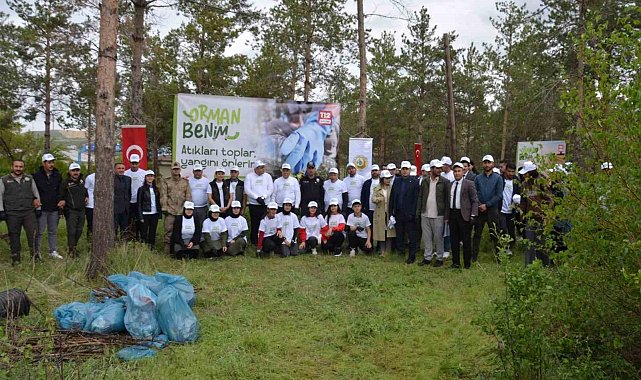 Yangına karşı ormanlık alanları ve bahçeleri temizlediler