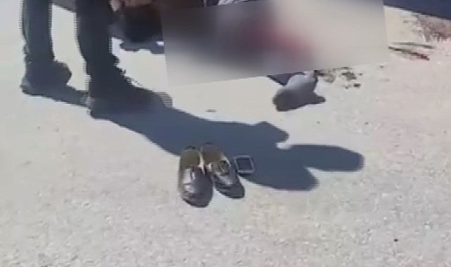 Yaşlı kadının tır altında kaldığı kaza anı kamerada