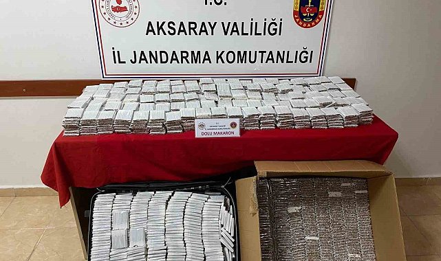 Yolcu otobüsünde kaçak sigara ele geçirildi