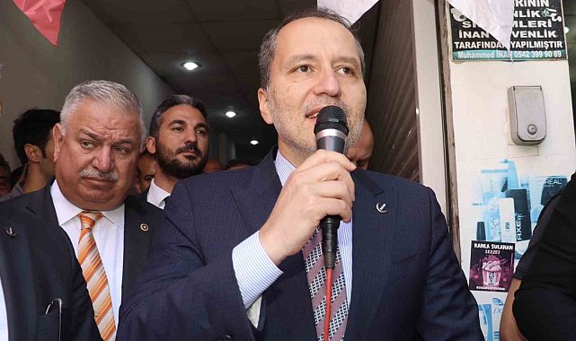 YRP Genel Başkanı Erbakan Viranşehir'de açılışlar yaptı