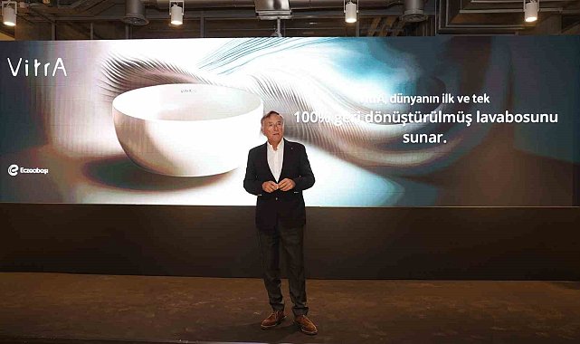 Yüzde 100 geri dönüştürülmüş seramik lavabo İstanbul Modern'de tanıtıldı