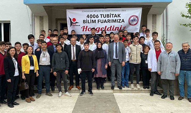 Zonguldak Mesleki ve Teknik Anadolu Lisesi'nde TÜBİTAK 4006 Bilim Fuarı