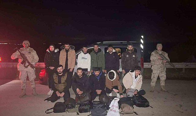 11 düzensiz göçmen ve 1 organizatör yakalandı