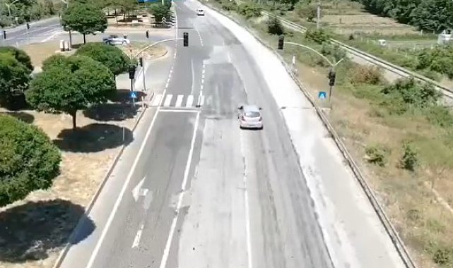 22 araç sürücüsü drone denetimlerinden kaçamadı: 33 bin 132 TL ceza