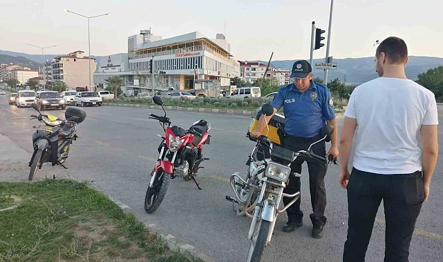5 motosiklet trafikten men edildi, binlerce lira para cezası kesildi