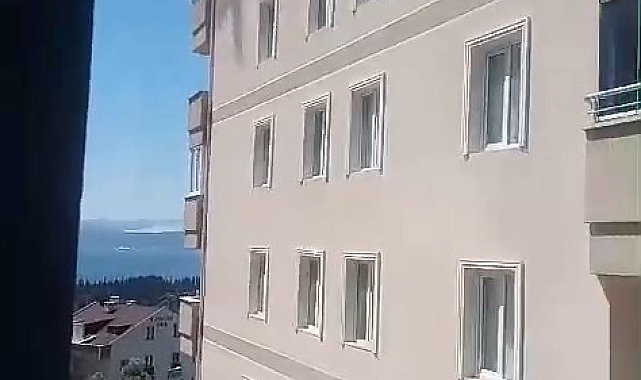 8 katlı apartmanda yangın paniği: 1 kişi dumandan etkilendi