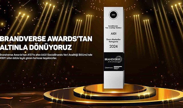 A101'e 'Zincir Marketler' kategorisinde Altın Ödül