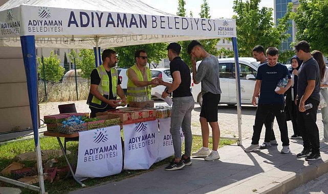 Adıyaman Belediyesi YKS'de öğrencileri yalnız bırakmadı