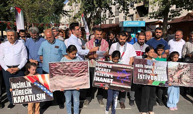 Adıyaman'da İsrail protesto edildi