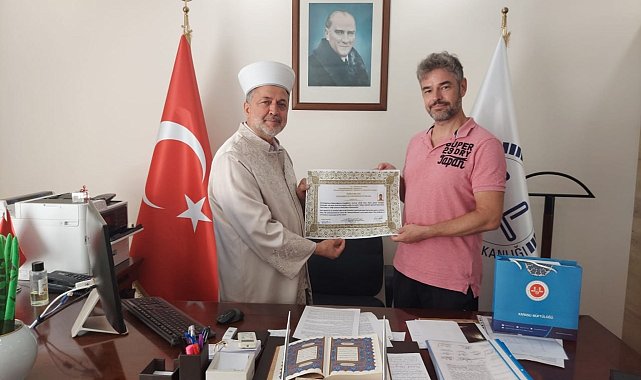 Almanya uyruklu Michael, Karasu'da düzenlenen ihtida merasimi ile Müslüman oldu