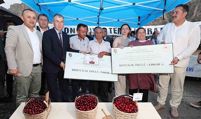 Amasya'da kirazlar yarıştı