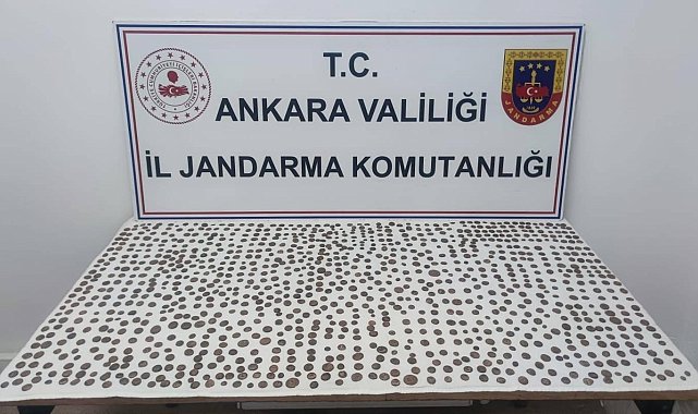 Ankara'da bin 100 adet sikke ele geçirildi