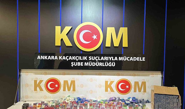 Ankara'da kaçak sigara operasyonu: 1 milyonu aşkın doldurulmuş makaron ele geçirildi