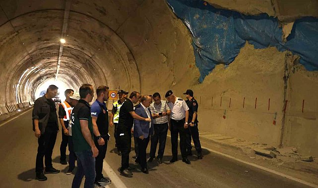 Artvin Valisi Cengiz Ünsal, Yusufeli T14 Tüneli'nde incelemelerde bulundu