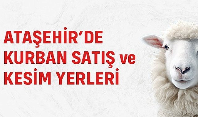 Ataşehir'de 5 nokta 'Kurban Satış ve Kesim Alanı' olarak belirlendi