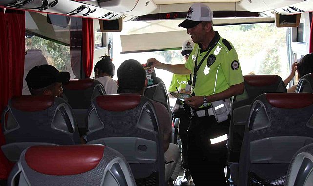 Aydın otogarında bayram denetimi