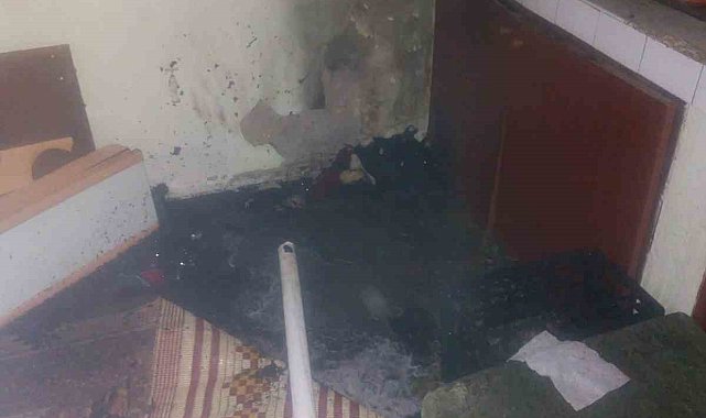 Aydın'da ev yangını panikletti