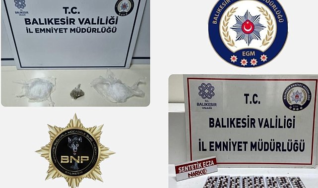 Balıkesir'de uyuşturucu operasyonu