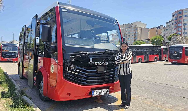 Bandırma'da toplu taşımaya kadıneli