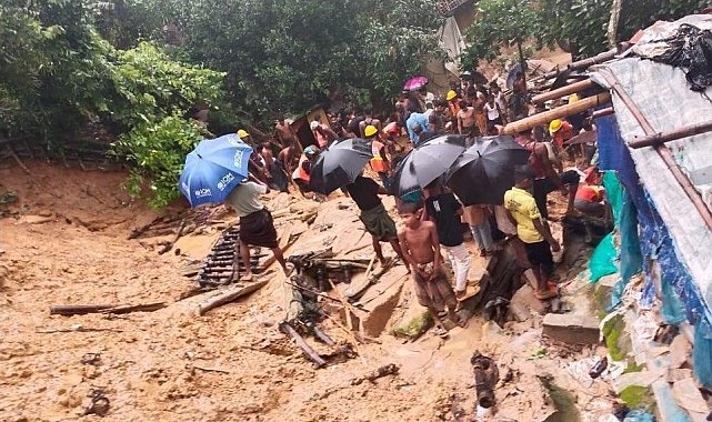 Bangladeş'teki mülteci kamplarında sel ve heyelan: 10 ölü
