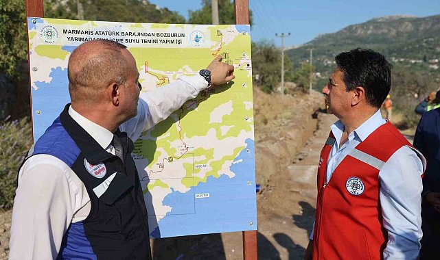 Başkan Aras: "Bozburun projesinde ilk suyu Turunç'a verdik"