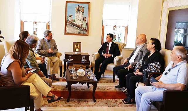 Başkan Aras&#039;a Yunanistan&#039;ın Nisyros Adası Belediye Başkanından ziyaret