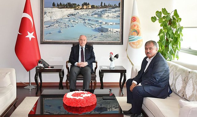 Beyağaç Belediye Başkanı Pütün'den Vali Coşkun'a ziyaret