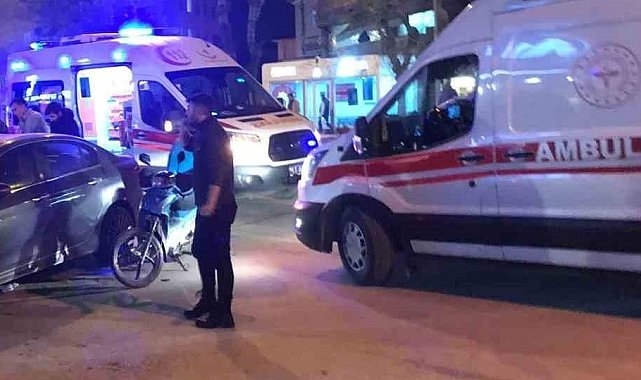 Bilecik'te meydana gelen trafik kazasında hem yaya hem de motosiklet sürücüsü yaralandı