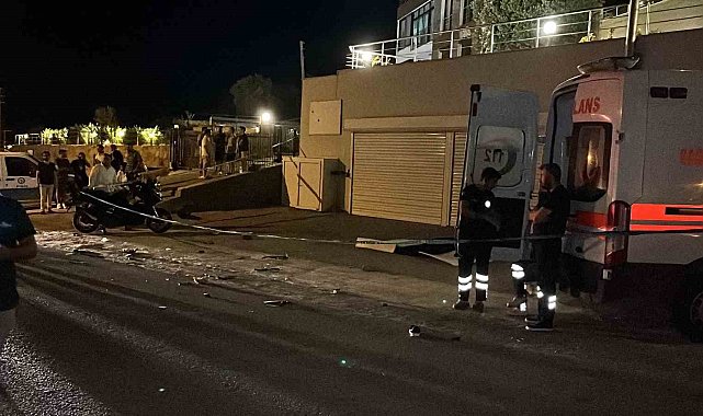 Bodrum'da kamyonet ile motosiklet çarpıştı: 1 ölü