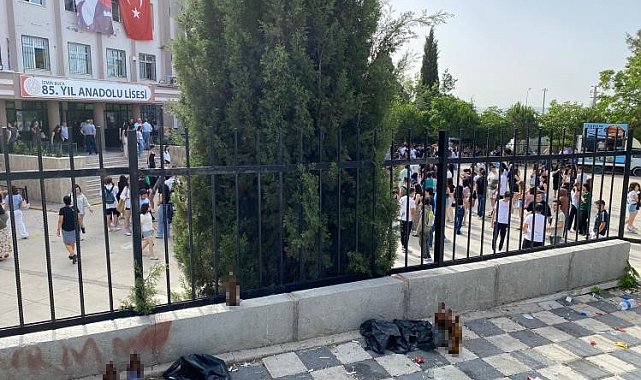 Buca'da okul çevresinde utanç görüntüler
