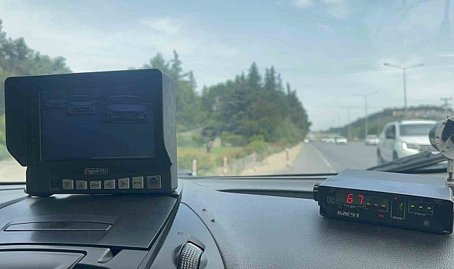 Bursa'da bayram öncesi radarla hız denetimi