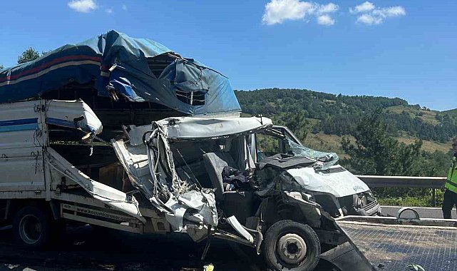 Bursa'da kamyonet kazası: 2 yaralı