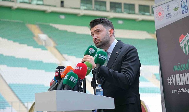 Bursaspor Başkanı Enes Çelik: "Bursaspor büyüklüğünü hiçbir zaman kaybetmeyecek"