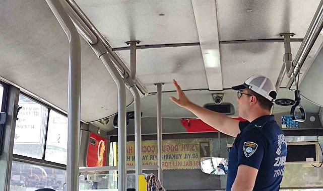 Büyükşehir zabıtasından toplu taşıma araçlarında klima denetimi