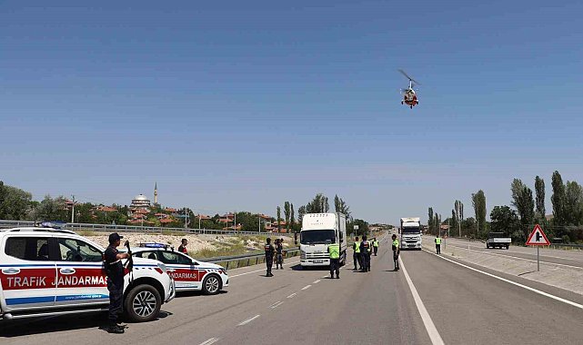 Cayrokopter'li denetimde 287 araç kontrol edildi