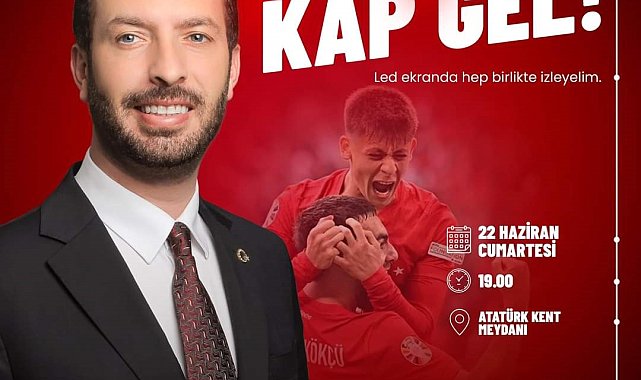 Ceyhan'da milli maç heyecanı dev ekranda yaşanacak