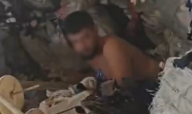 Cezaevi firarisi saklandığı çorap çuvalları arasında yakalandı