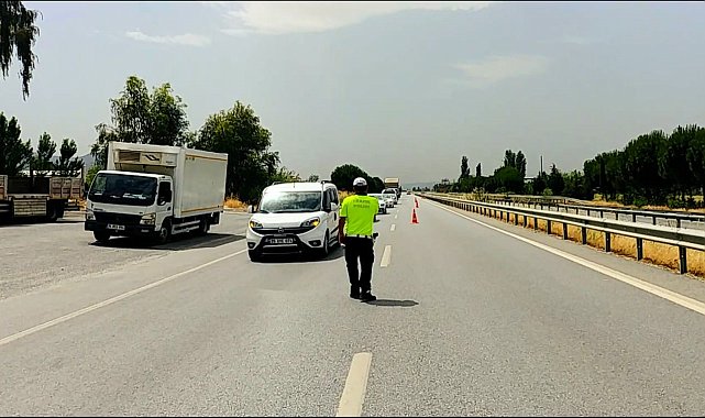 Çine'de bayram tatili trafik denetimleri artırıldı