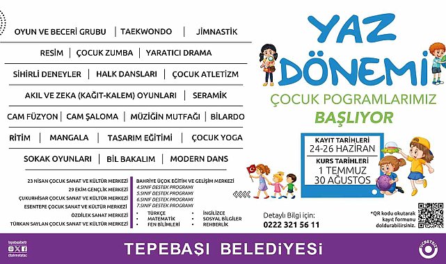 Çocuk programları, destek programları ve oyun grupları için kayıtlar başlıyor