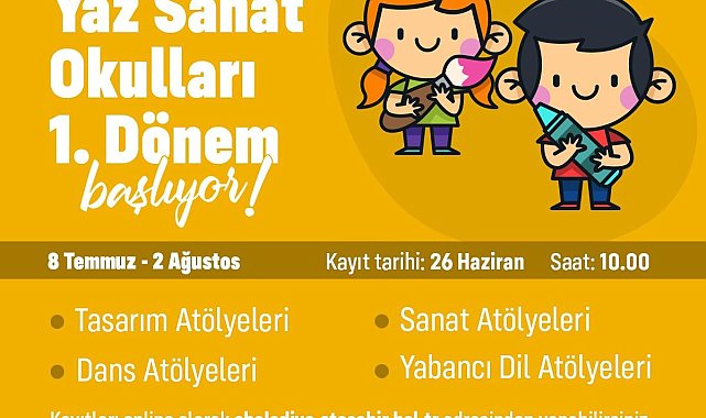 Çocuklar için ücretsiz yaz programı: 12 farklı alanda eğitimler verilecek