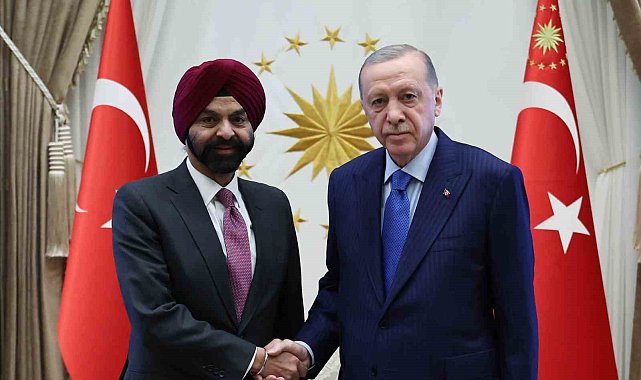 Cumhurbaşkanı Erdoğan, Dünya Bankası Başkanı Banga'yı kabul etti